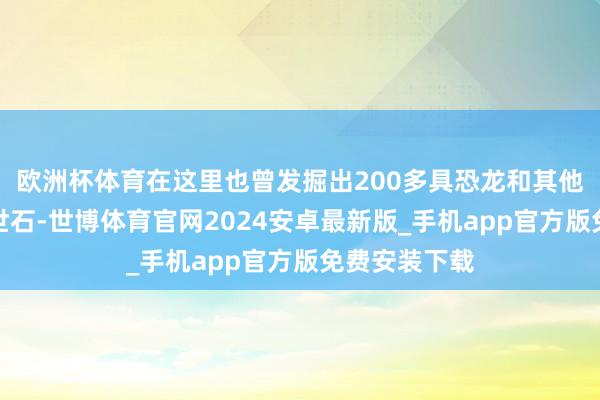 欧洲杯体育在这里也曾发掘出200多具恐龙和其他脊椎类动去世石-世博体育官网2024安卓最新版_手机app官方版免费安装下载