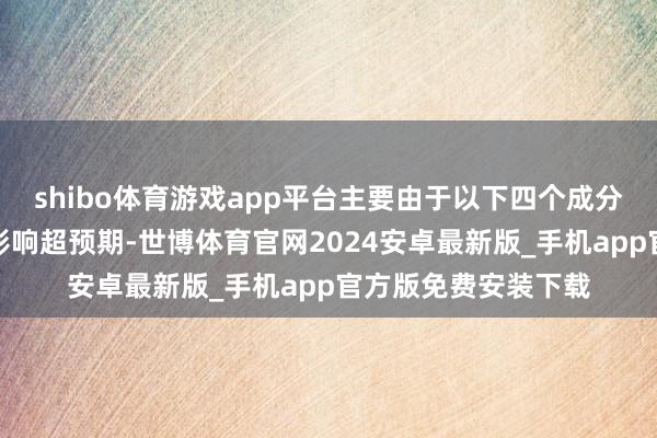 shibo体育游戏app平台主要由于以下四个成分：一是飓风和歇工影响超预期-世博体育官网2024安卓最新版_手机app官方版免费安装下载