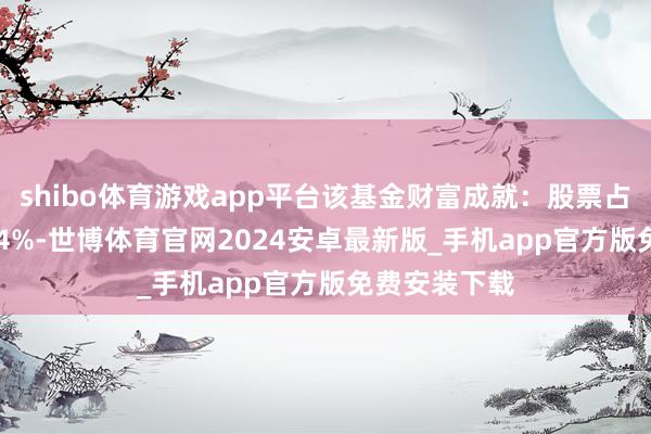 shibo体育游戏app平台该基金财富成就：股票占净值比99.54%-世博体育官网2024安卓最新版_手机app官方版免费安装下载