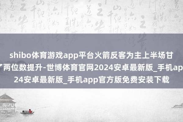 shibo体育游戏app平台火箭反客为主上半场甘休就对丛林狼竖立起了两位数提升-世博体育官网2024安卓最新版_手机app官方版免费安装下载